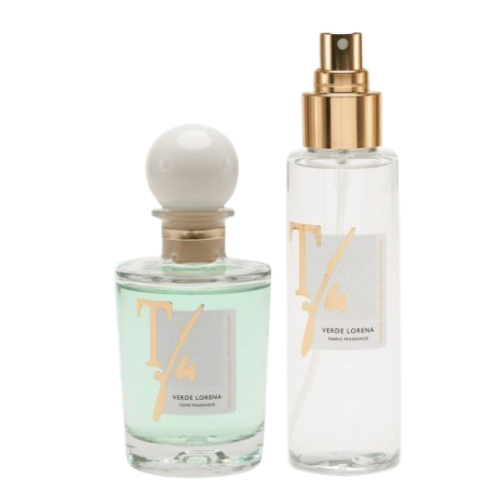 GIFT BOX VERDE LORENA STICKS ML.100 HOME FRAGRANCE+SPRAY ML.100 FABRIC FRAGRANCE